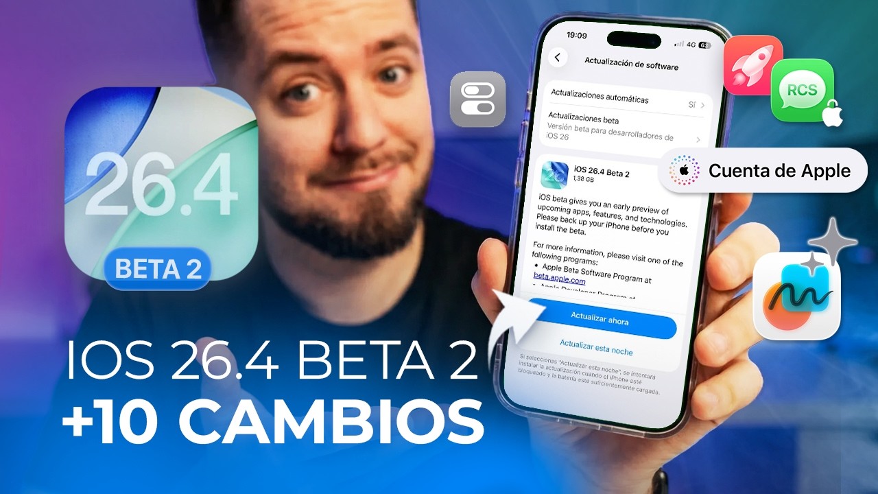 iOS 26.4 Beta 2: +10 CAMBIOS, bugs corregidos y cómo va la batería