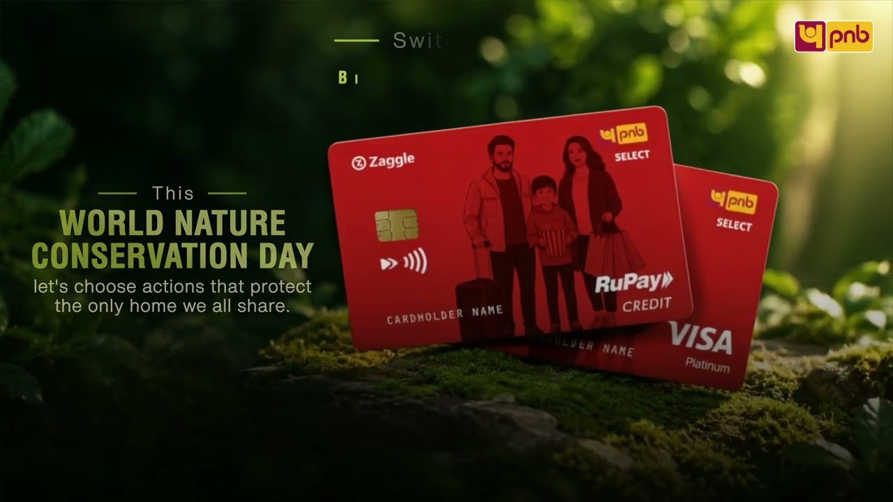 Celebrate World Nature Conservation Day with the PNB-Zaggle Biodegradable Twin Credit Card | PNB