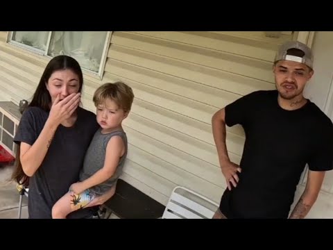 Surprised a couple we've never met with a new car! 