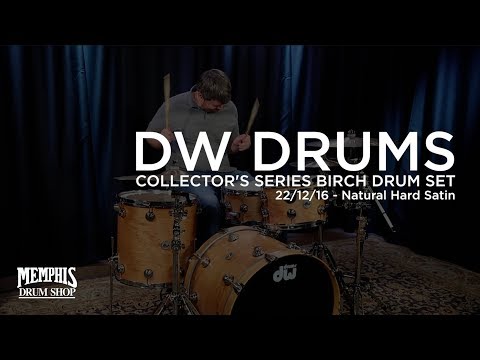 DW Collector's Series Birch Drum Set 22/12/16 - Natural Hard Satin