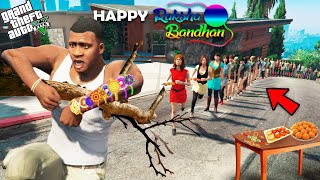 GTA 5 : Franklin Celebrating Raksha Bandhan (Rakhi) In GTA 5 ! (GTA 5 Mods)