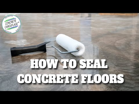 How To Seal Concrete Floors & Exterior [Part 6] | ConcreteCamouflage.com