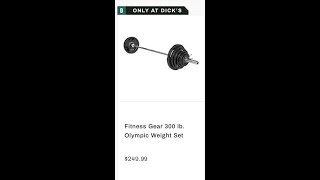 Cheapest Weight Set! Dick’s Sporting Goods 300lbs Weight Set Review