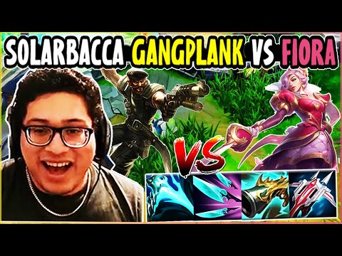 SOLARBACCA Gangplank Vs Fiora Top - EUW Challenger - Patch 14.7