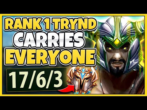 #1 TRYNDAMERE WORLD HARDEST 1V9 GAME EVER (EXTREMELY CLOSE) - League of Legends