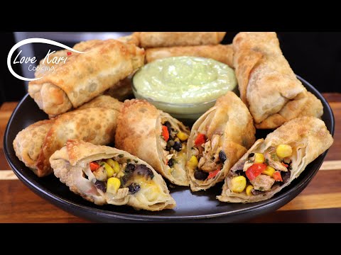 Southwest Chicken Egg Rolls Chili's Copycat Recipe Southwestern Eggrolls