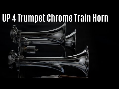 4 Trumpet Chrome Train Horn | United Pacific at Big Rig Chrome Shop