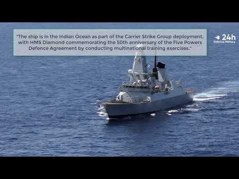 HMS Diamond has been forced to miss the final day of a multinational training exercise