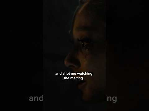 A glimpse behind the door scene with Ariana Grande