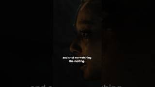 A glimpse behind the door scene with Ariana Grande