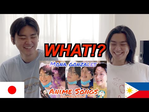 Japanese React to Mona  Gonzales Anime Songs(Philippines)