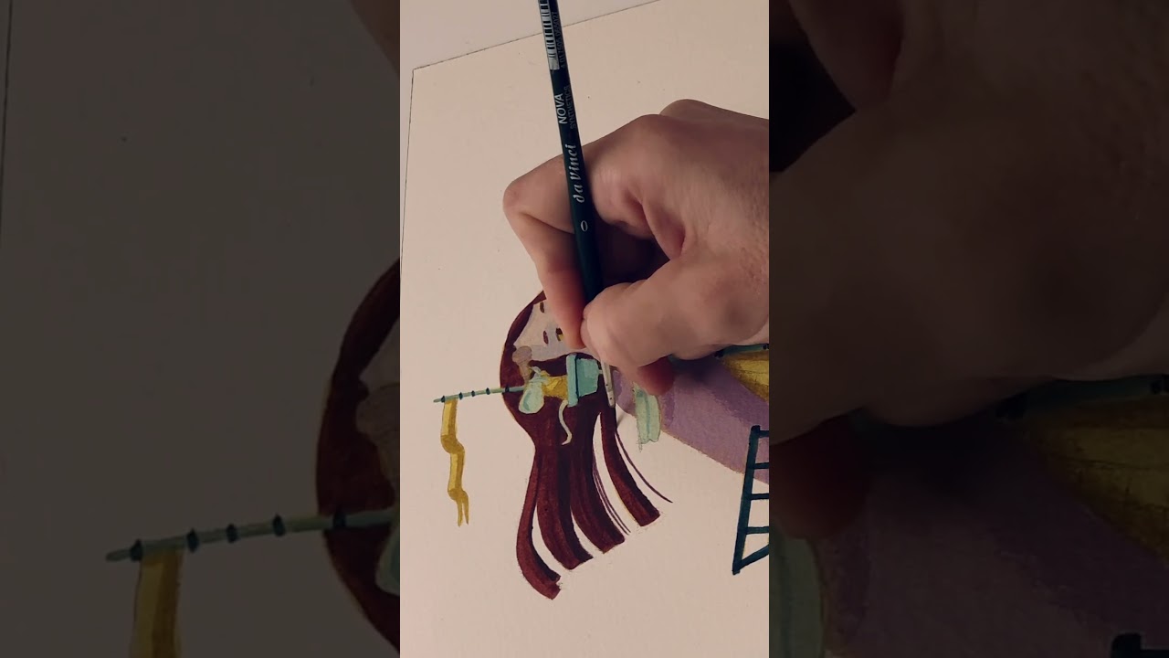 Work in progress. Painting with acrylics #Traditionalart #illustration #art #artprocessvideo