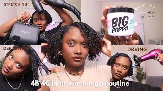 HOW TO: The BEST Wash and Go for 4C NATURAL HAIR for Beginners