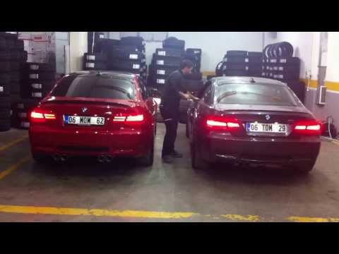 BMW E92 M3 Akrapovic exhaust & BMW E92 M3 Akrapovic X-pipe + M Performance exhaust