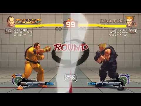 Guille N Roll's USF4 Match - Vs Guile (TOm TuRbiNe)