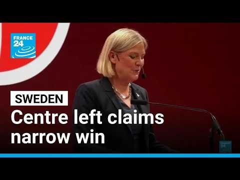 Sweden: Andersson's centre left claims narrow win