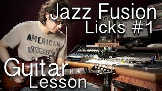 Kit Tang - Jazz Fusion Guitar Licks #1 - (Mike Stern Style) - Dorian Sound