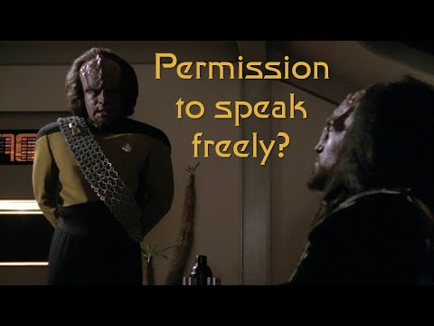 Permission to speak freely?