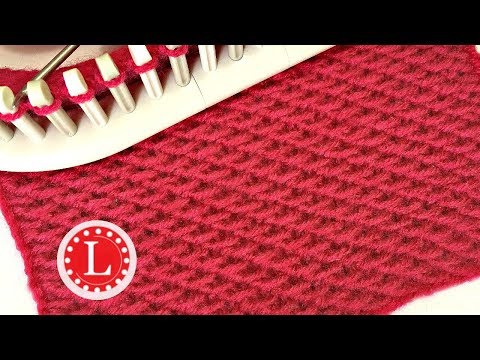 LOOM KNITTING Stitches Chinese Wave  aka Knit Loop | Slip Stitch Honeycomb | Loomahat