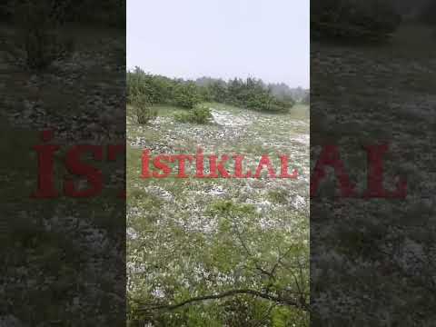 Meteoroloji uyarmıştı: Kastamonu'nun ilçesini dolu vurdu!