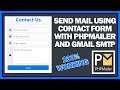 Send Mail Using Contact Form With PHPMailer and Gmail SMTP On Live Hosting Server Send Mail Using Contact Form With PHPMailer and Gmail SMTP On Live Hosting Server