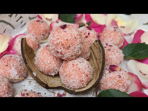 Coconut Rose Ladoo / Trini Ladoo / Laddu - Episode 2205