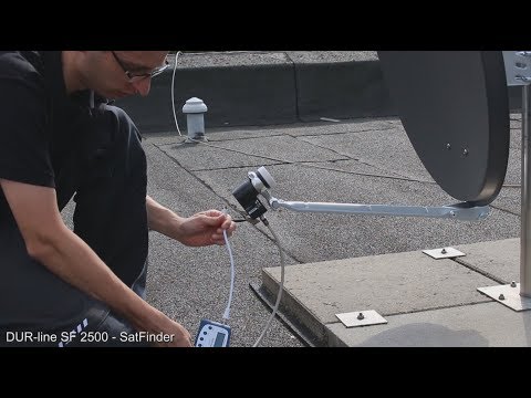 Sat-Anlage auf Astra 19,2° Grad einstellen/ausrichten mit einem DUR line SF 2500 - SatFinder