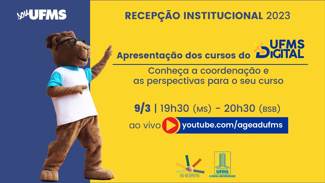 APRESENTAÇÃO DOS CURSOS DO UFMS DIGITAL