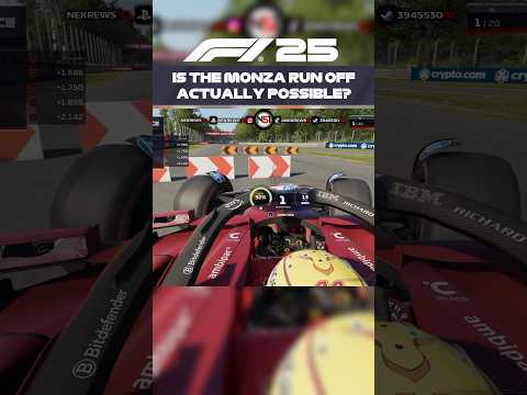 Is The Monza Run Off ACTUALLY Possible on F1 25? #shorts #f1 #f1shorts