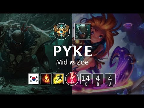 Pyke Mid vs Zoe - KR Challenger Patch 8.24