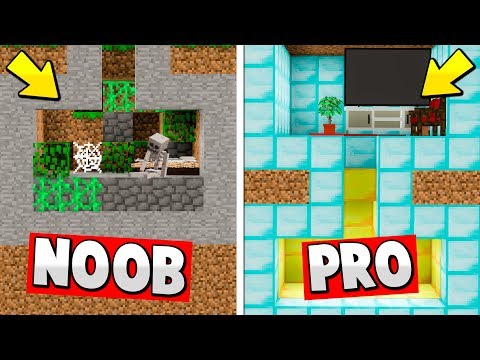 BUNKER SEGRETO NOOB CONTRO BUNKER PRO - Minecraft ITA