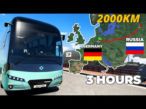 ETS2 Longest Bus Trip (Berlin to Moscow) Germany to Russia | Euro Truck Simulator 2