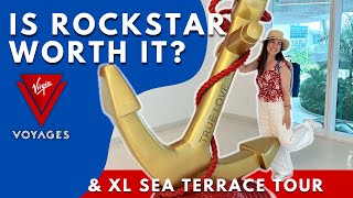 Should I Upgrade to Rockstar on Virgin Voyages? + FULL Room Tour 14326Z XL Sea Terrace Valiant Lady