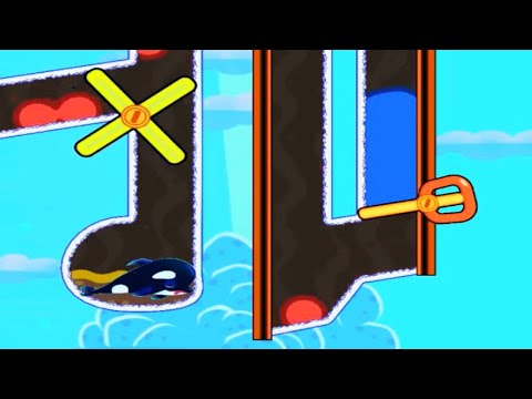 Save the Fish Pin HD - Pull the pin Level 551 -  560 | walkthrough | mini game | ads | puzzle