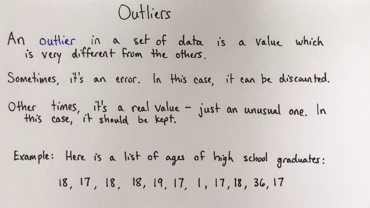 What is an outlier
