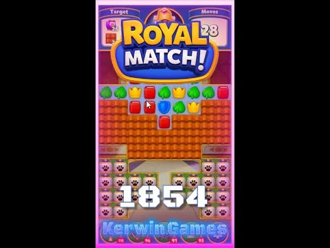 Royal Match Level 1854 - No Boosters Gameplay