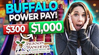 From $300 to $1,000! 💵 Slot Queen Hits a Great Win on Buffalo Power Pay | Jackson Casino