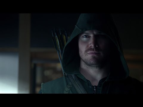 The Hood Vs Dark Archer Rooftop Battle || Arrow 1x23 Final Fight Scene 1080p