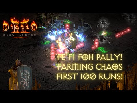 D2R - 2.4 Ladder Running the new FoH pally for my first 100 Chaos runs! Was not disappointed!