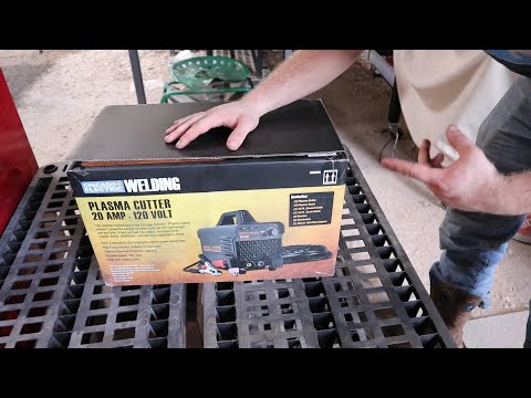 Harbor Freight Chicago Electric 20A Plasma Cutter Unboxing and Test