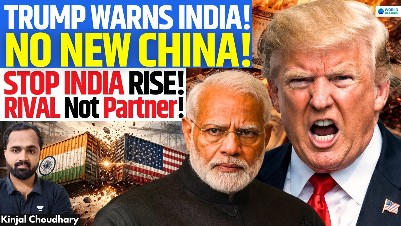 US Warns India: “No New China!” | Won’t Repeat China Mistake - Can Trump Stop India’s Rise? | Kinjal