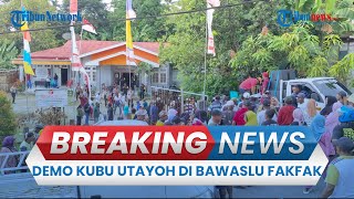 BREAKING NEWS: Pendukung Utayoh Geruduk Kantor Bawaslu Fakfak, Desak Periksa Penghitungan Suara