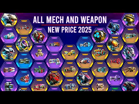 All Mechs and Weapons Price 2025 - Mech Arena New Price Update