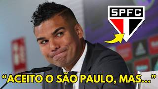 INACREDITAVEL! OLHA OQUE O CASEMIRO FALOU APÓS ACERTO COM O SÃO PAULO! NOTICIAS DO SÃO PAULO