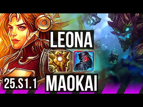 LEONA & Ezreal vs MAOKAI & Ashe (SUP) | KR Grandmaster | 25.S1.1
