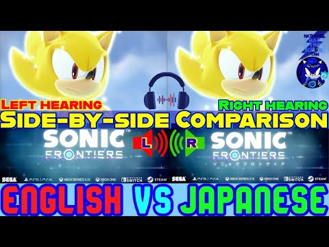 🎧Sonic Frontiers TGS Trailer Side-by-side Comparison (English VS Japanese)🎧