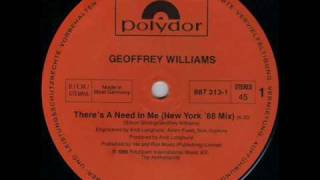 Geoffrey Williams - There's a need in me