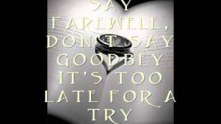 cc catch   tears won&#39;t wash away my heartache  w / lyrics