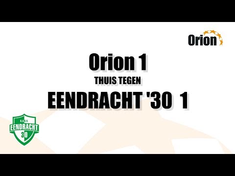 Orion 1 vs Eendracht '30 1 (22-04-2019) HD 1080p60