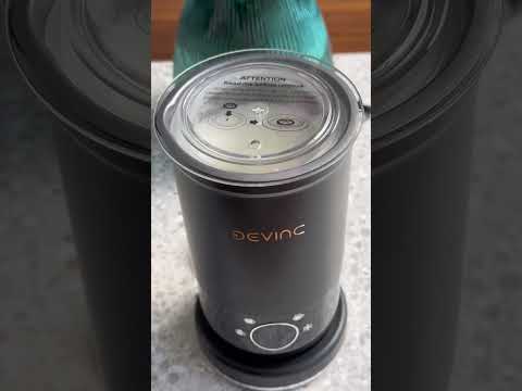 DEVINC 4-in-1 Milk Frother and Steamer | Hot & Cold Foam Maker with Auto Shut-Off